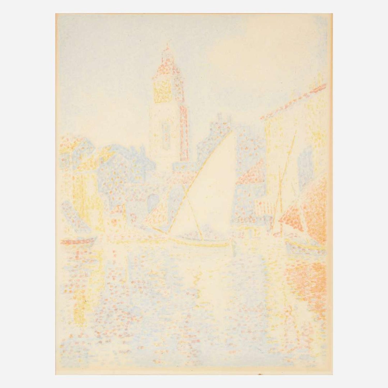 Paul Signac (French, 1863-1935) Saint-Tropez: Le Port