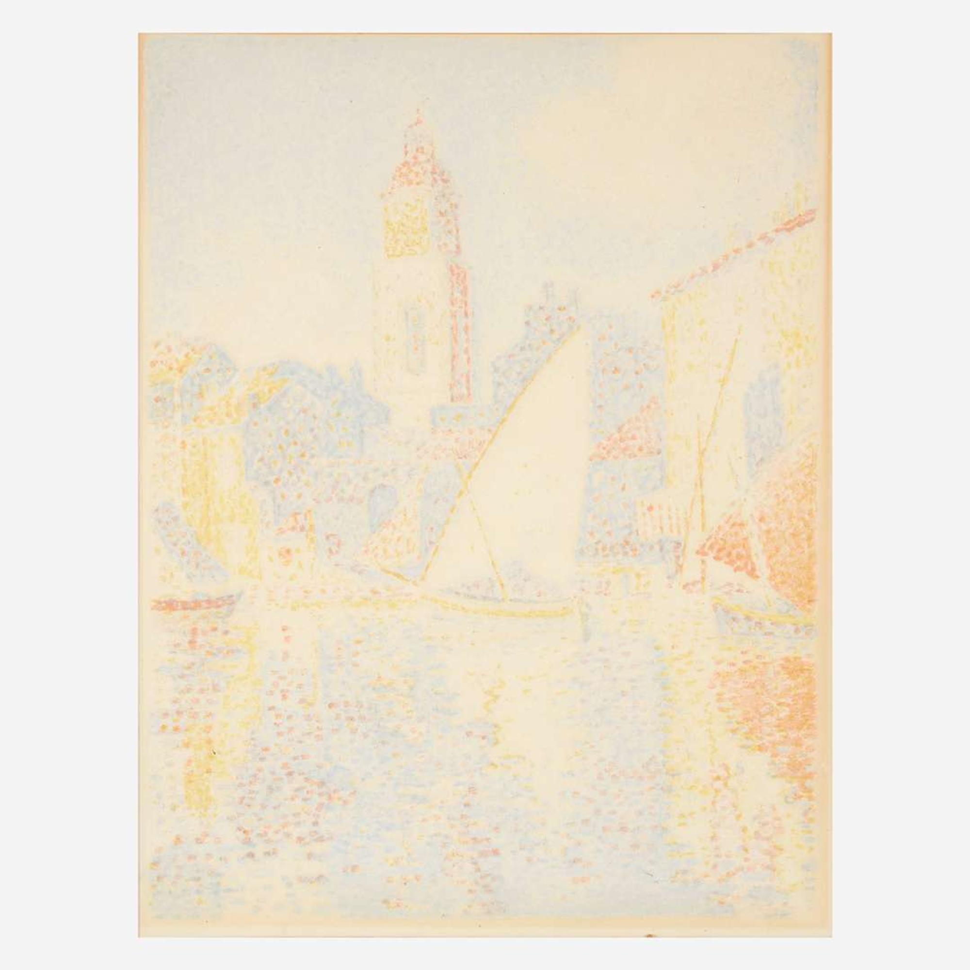 Paul Signac (French, 1863-1935) Saint-Tropez: Le Port