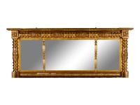 A Federal Style Giltwood Overmantel Mirror