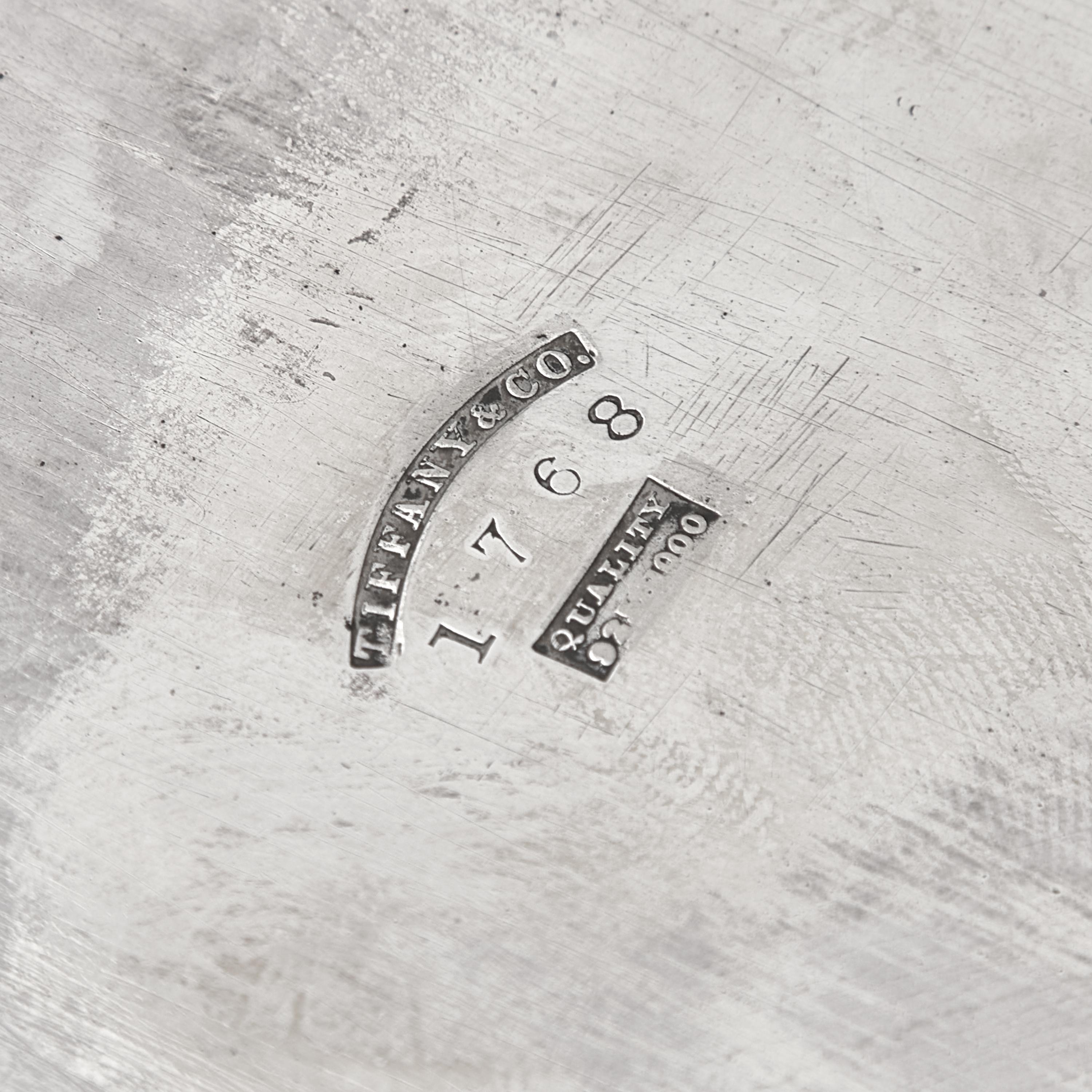 A Late Classical Sterling Silver Footed Round Tray