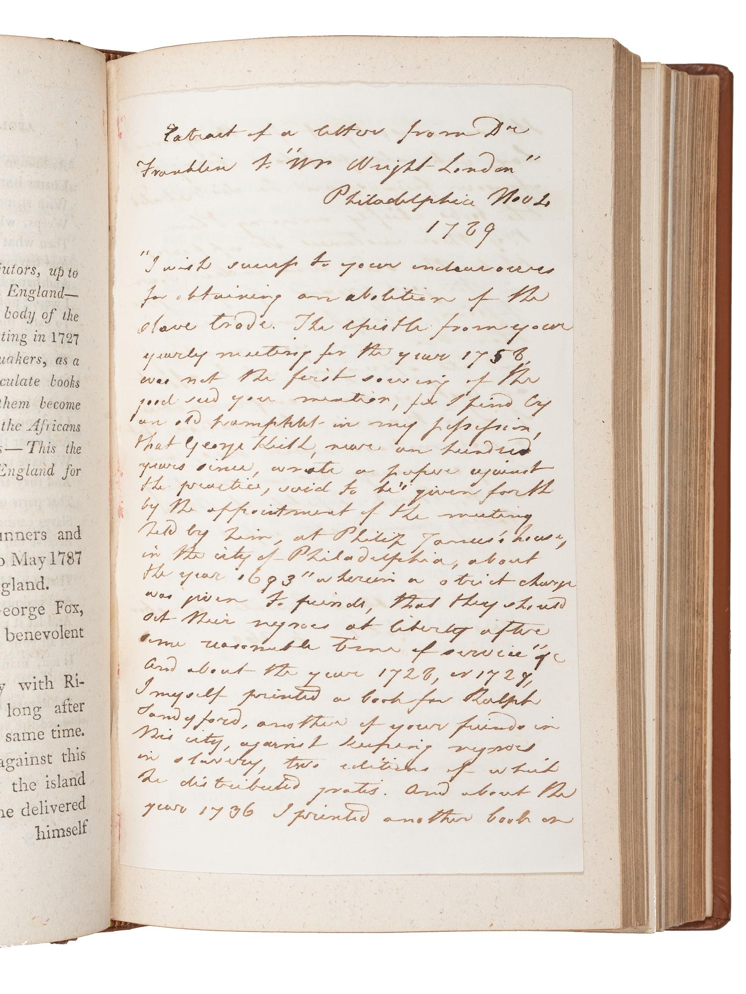 [SLAVERY & ABOLITION]. CLARKSON, Thomas (1760-1846).