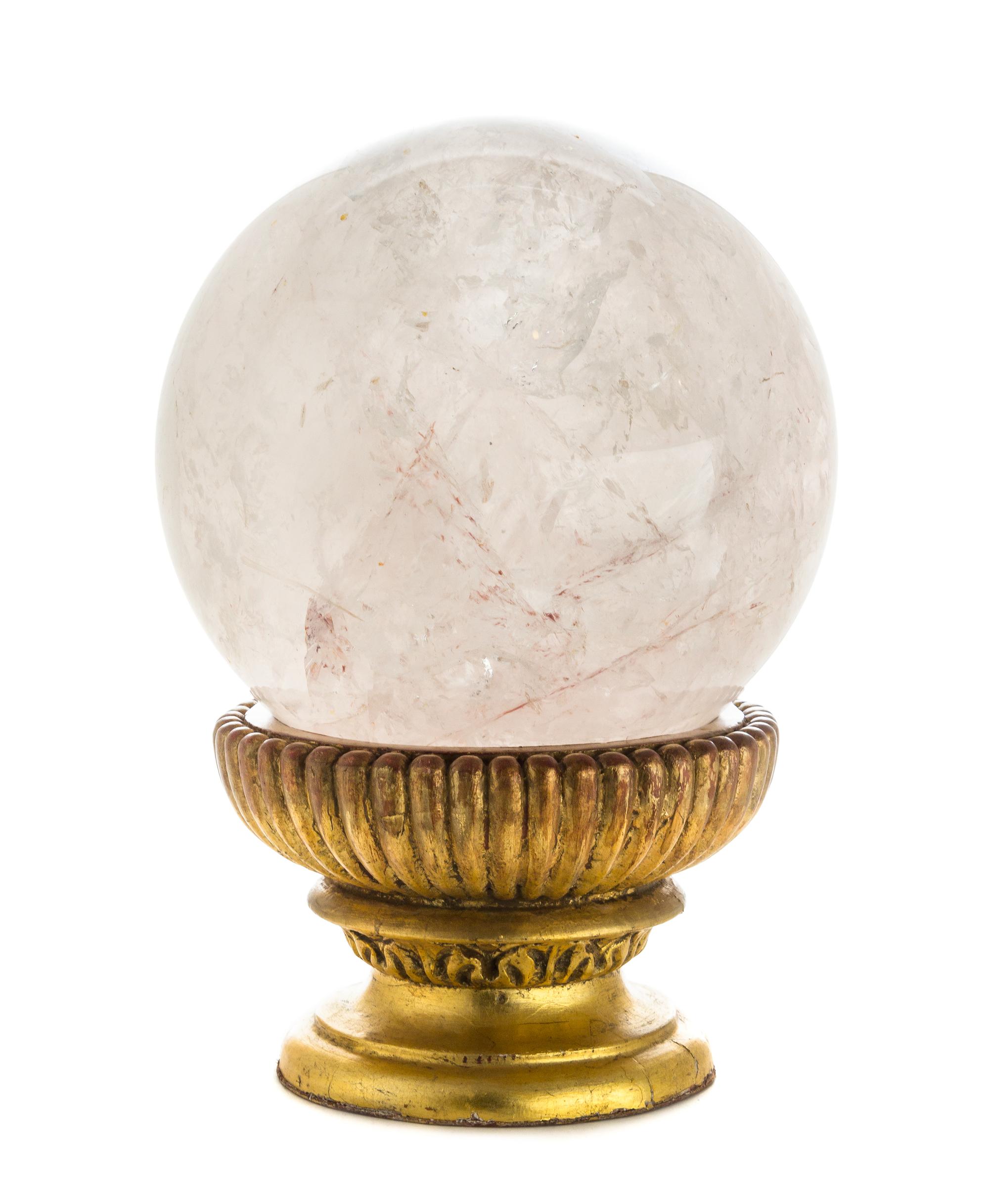 A Rock Crystal Sphere Diameter 11 1/2 inches. — 20TH CENTURY