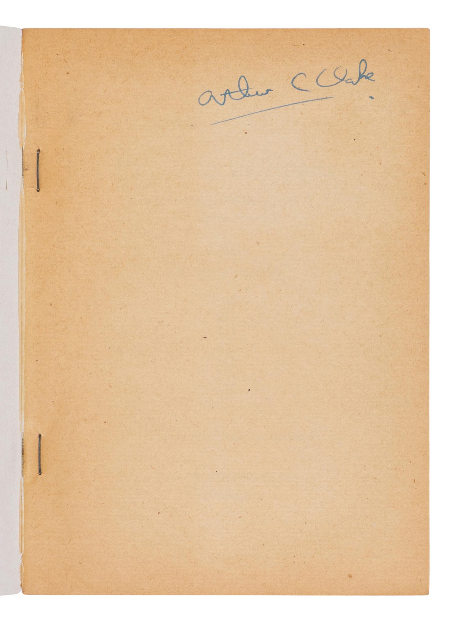 CLARKE, Arthur Charles, Sir (1917-2008). Prelude to Space. New York: World Editions, Inc., 1951.