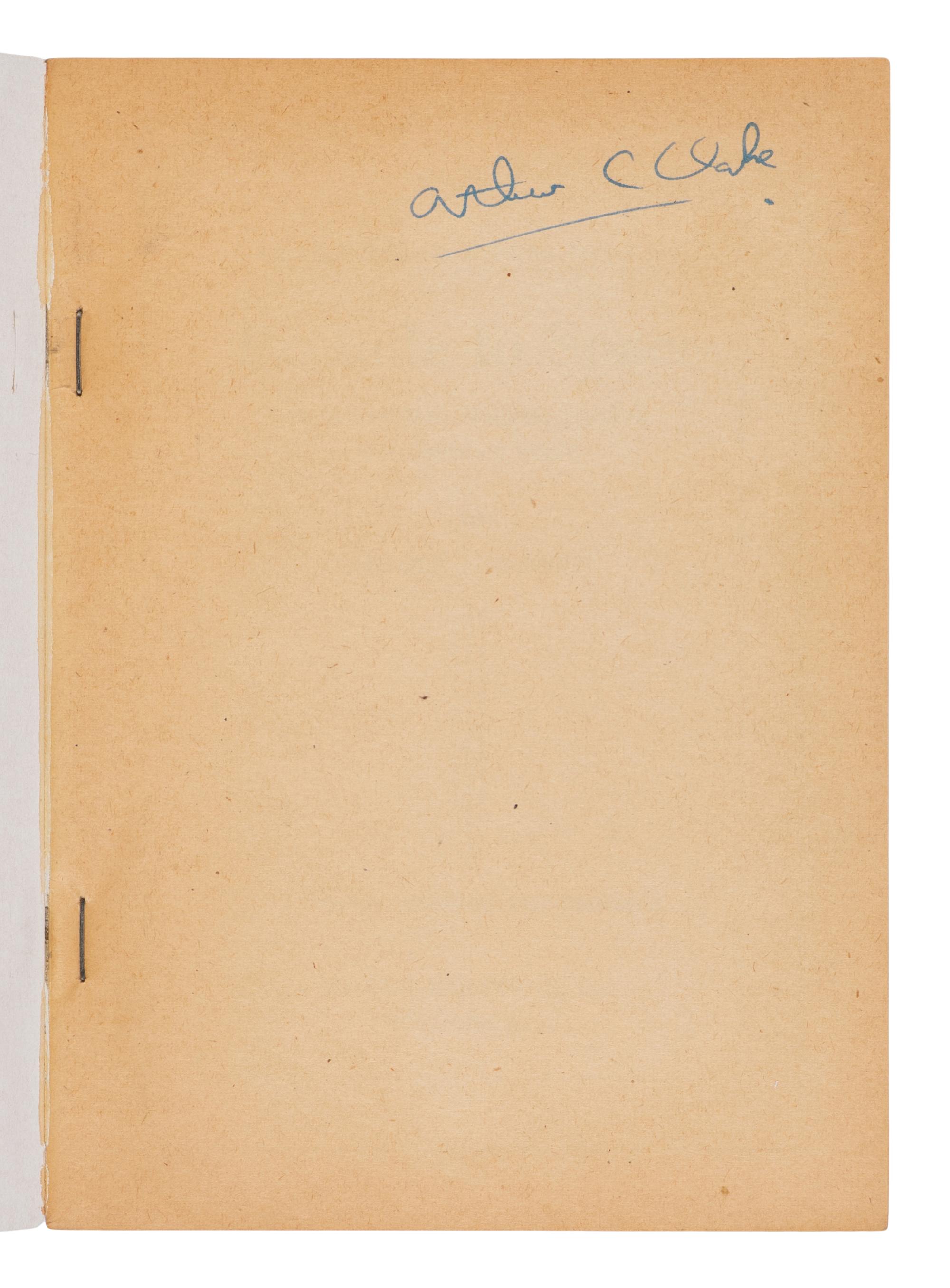 CLARKE, Arthur Charles, Sir (1917-2008). Prelude to Space. New York: World Editions, Inc., 1951.