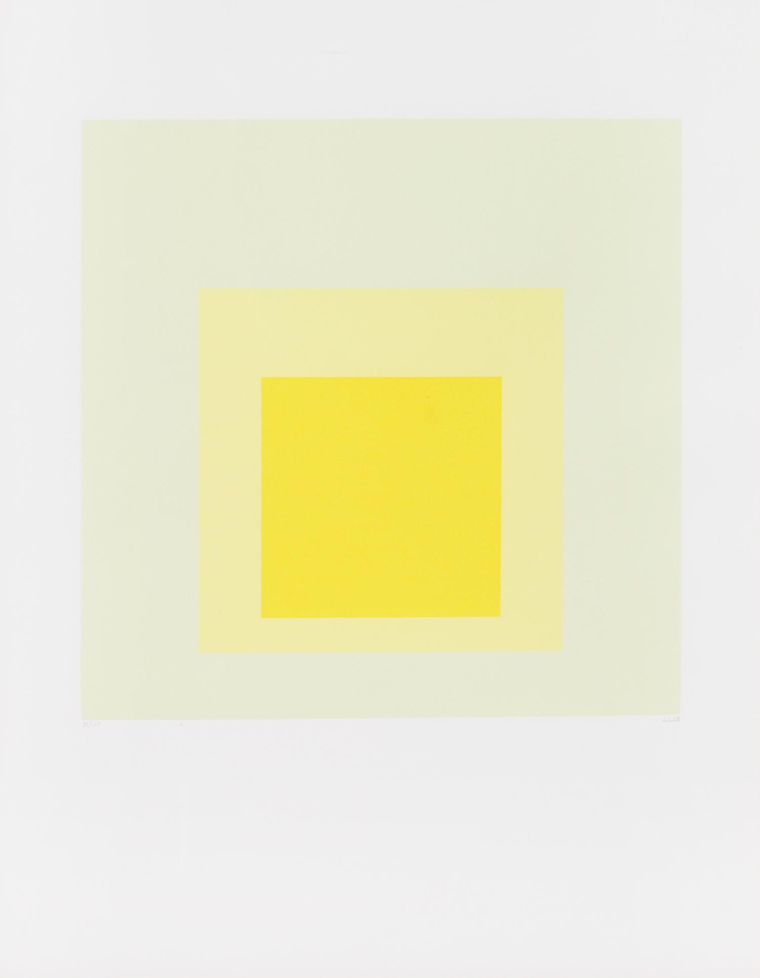 Josef Albers, (American/German, 1888-1976), Untitled (from Hommage au carre), 1964
