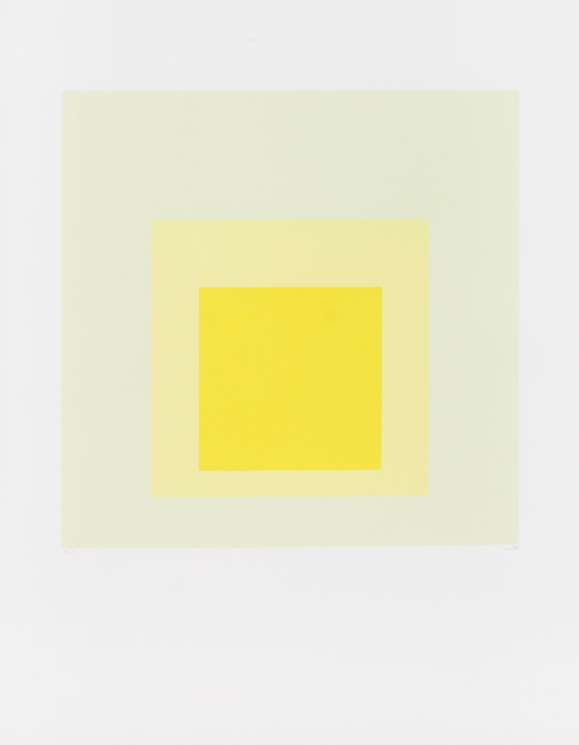 Josef Albers, (American/German, 1888-1976), Untitled (from Hommage au carre), 1964