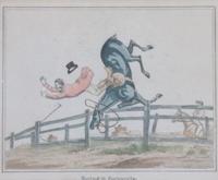 A Set of Four Fox Hunting Lithographs, , Doing the Down Leap, Doing It Furiously, The Down Leap Done, Doing the Thing well Giving Dribb