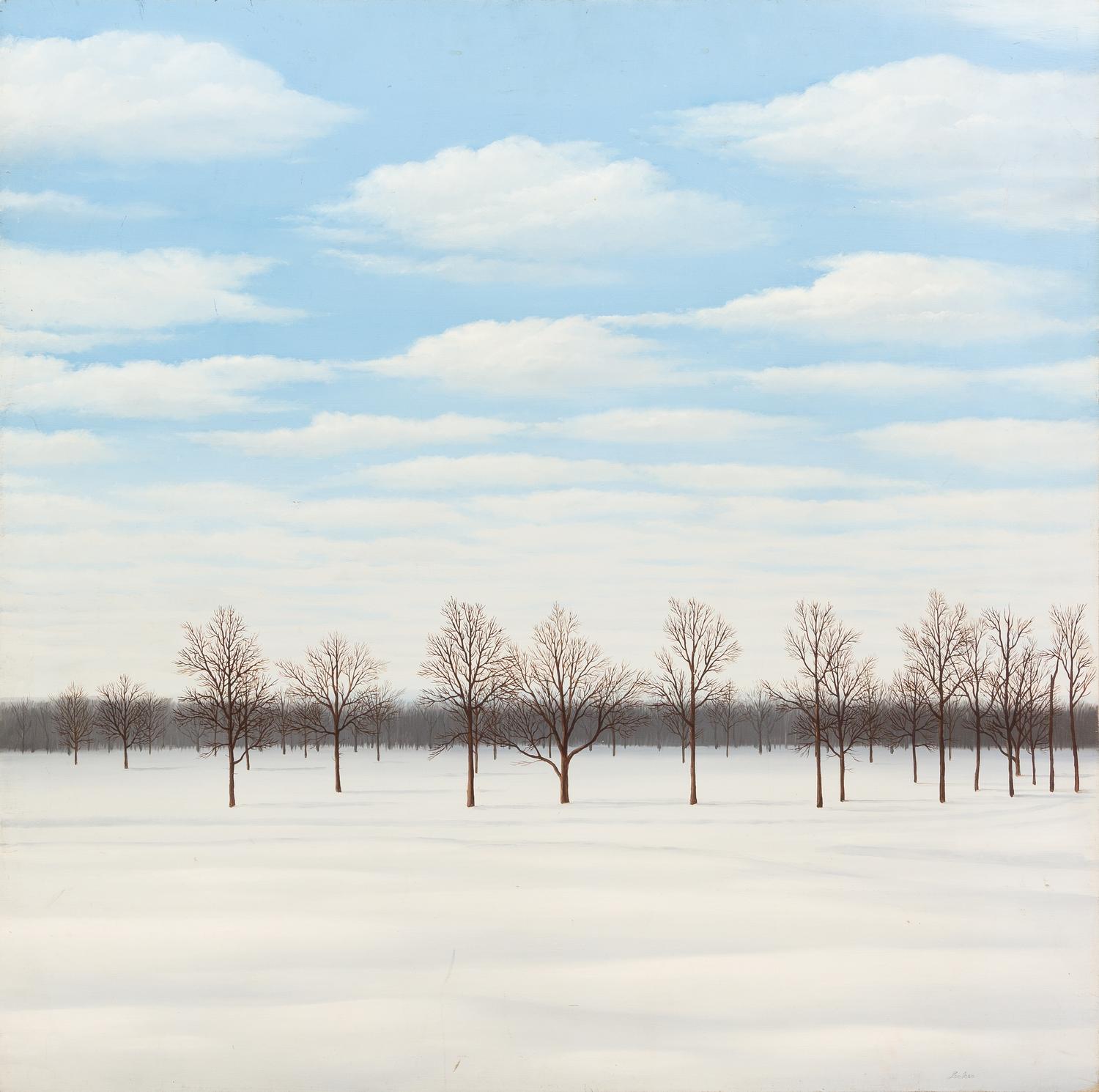 Thomas Locker, (American, 1937-2012), Untitled (Trees and Snow)