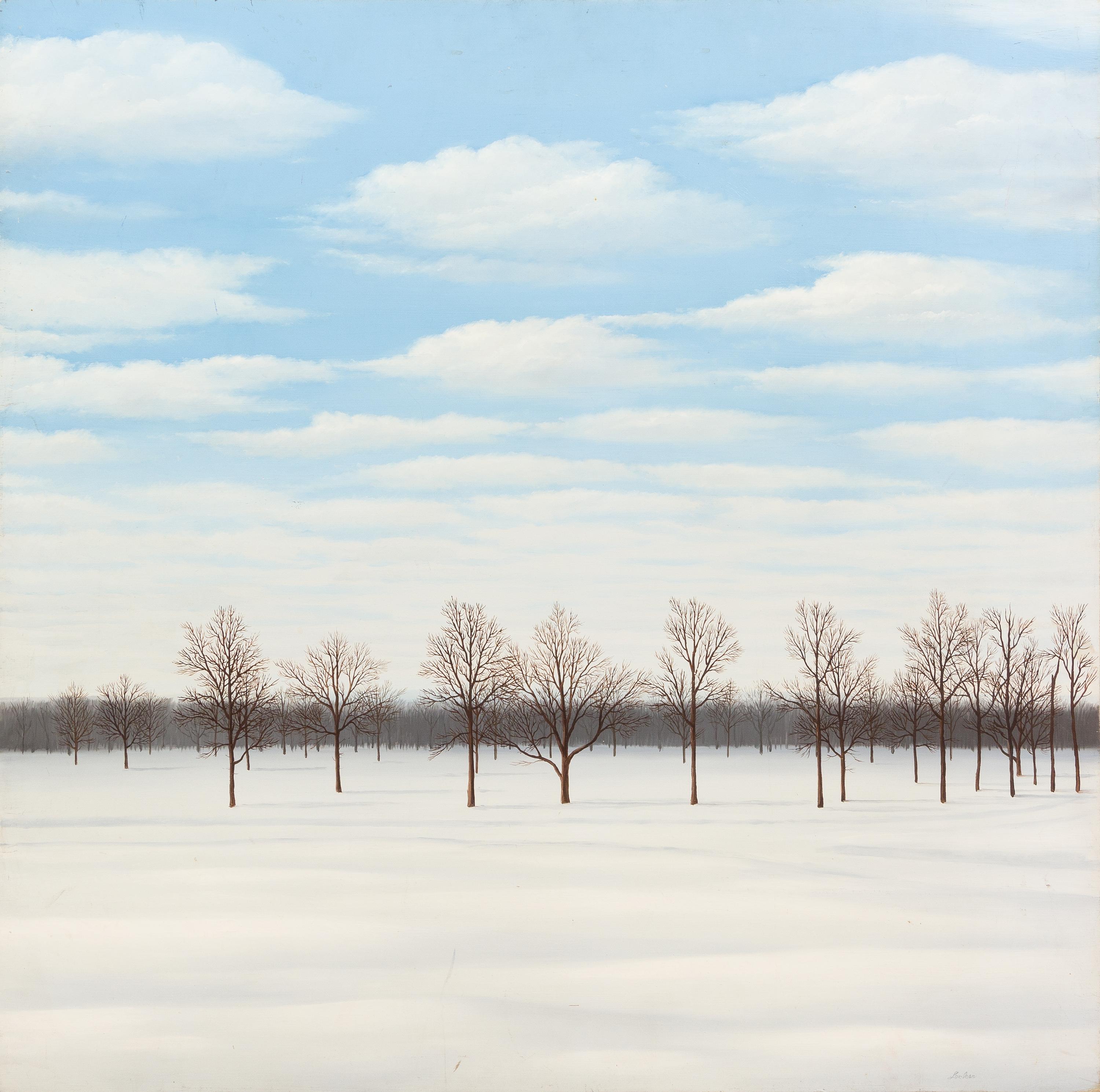 Thomas Locker, (American, 1937-2012), Untitled (Trees and Snow)