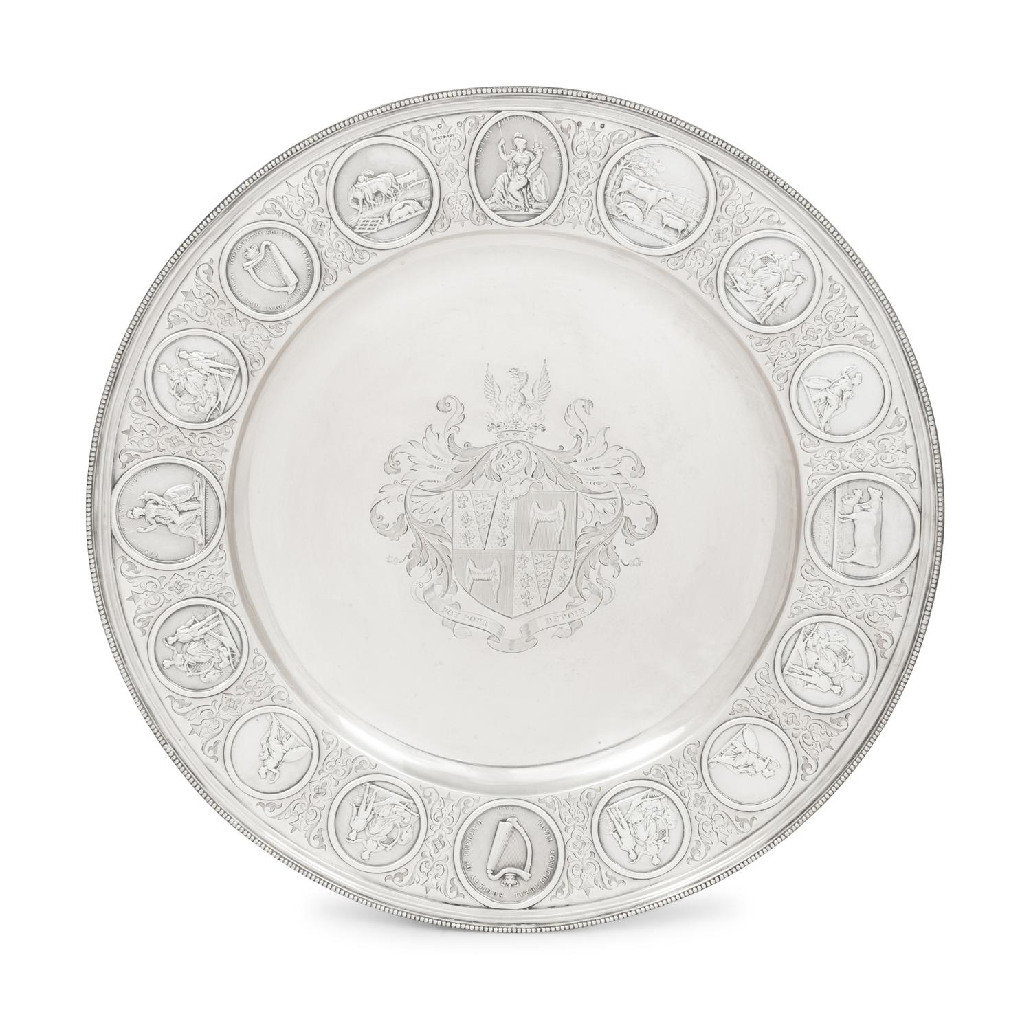 An Irish Victorian Silver Sideboard Dish