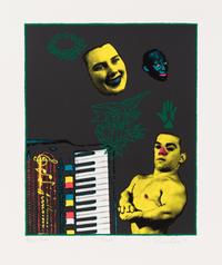 Ed Paschke, (American, 1939-2004), Bad, 1991 (together with text and cover page)