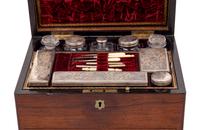 A Victorian Rosewood Dressing Box