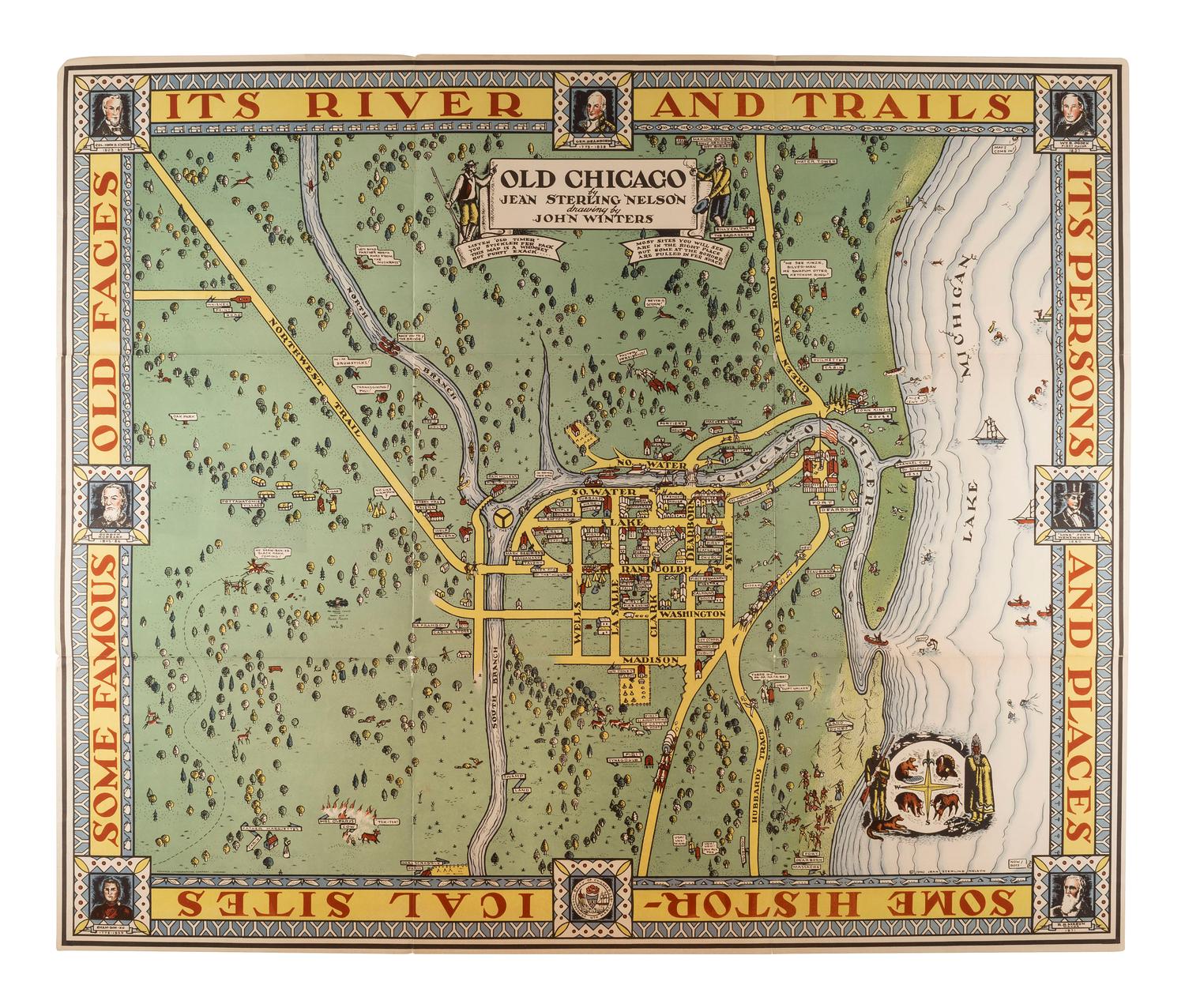[MAPS & ATLASES - CHICAGO]. A group of Chicago maps, comprising: