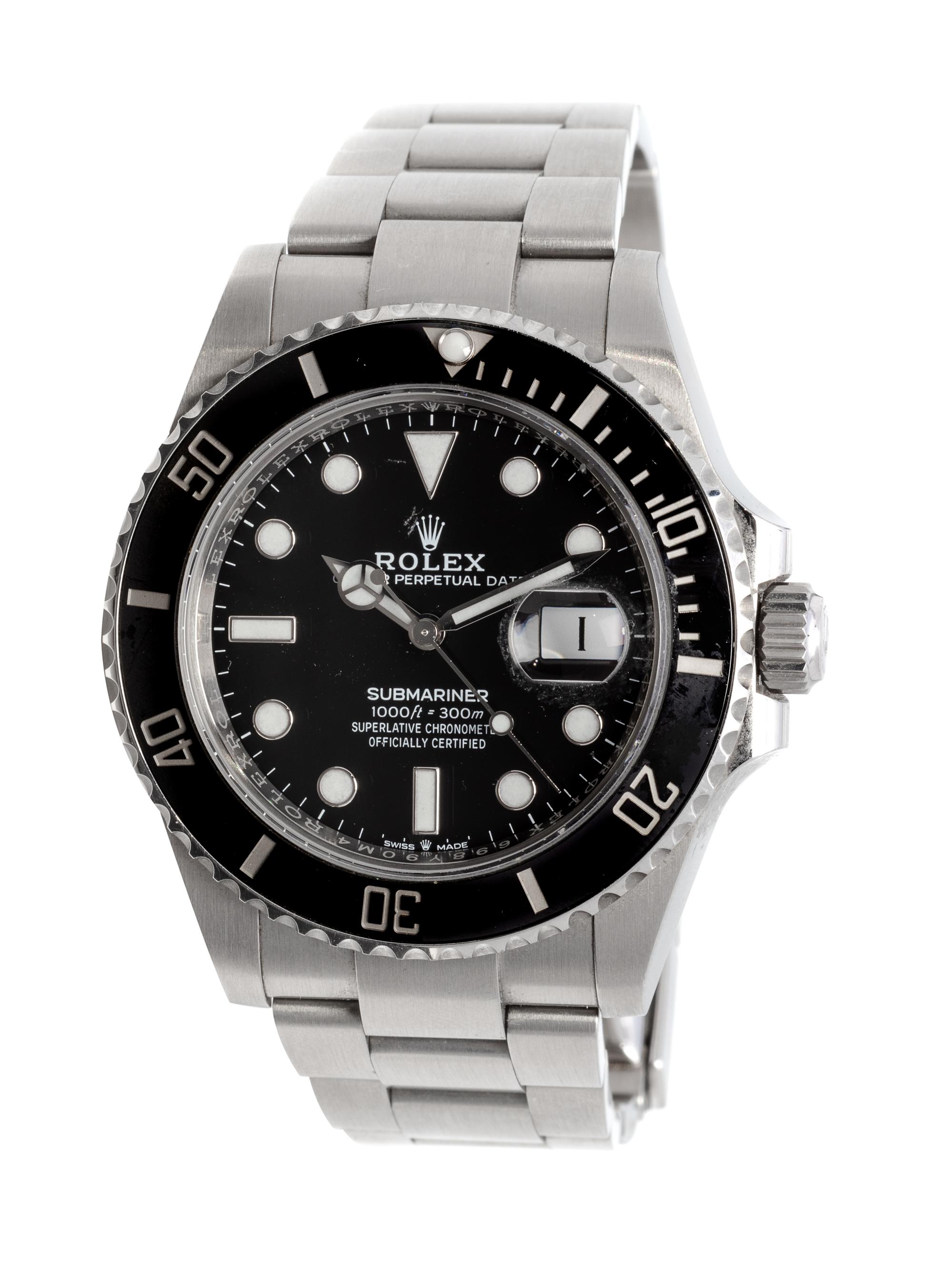 ROLEX, STAINLESS STEEL REF. 126610LN 'OYSTER PERPETUAL DATE SUBMARINER' WRISTWATCH, CIRCA 2020
