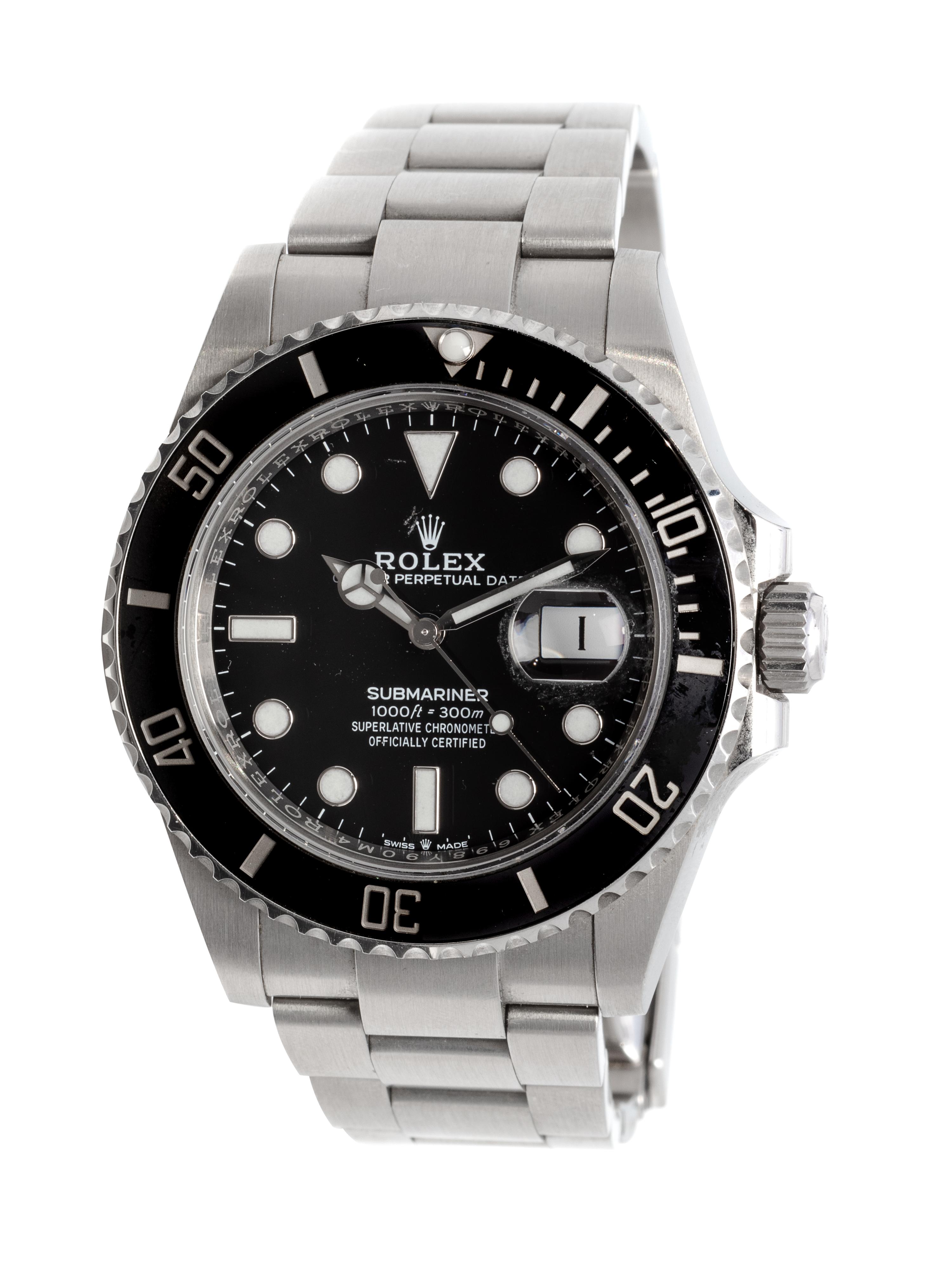 ROLEX, STAINLESS STEEL REF. 126610LN 'OYSTER PERPETUAL DATE SUBMARINER' WRISTWATCH, CIRCA 2020