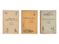 MILNE, Alan Alexander (1882-1956). When We Were Very Young . 1924. -- Winnie-the-Pooh . 1926. -- Now We are Six . 1927. -- All published in London by Methuen & Co.