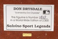 A Don Drysdale Signed Autograph Salvino Figure,