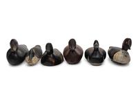 Six Painted Wood Duck Decoys