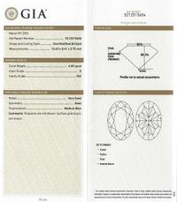 4.00 CARAT OVAL MODIFIED BRILLIANT CUT DIAMOND