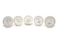 Eleven Royal Copenhagen Flora Danica Dinner Plates