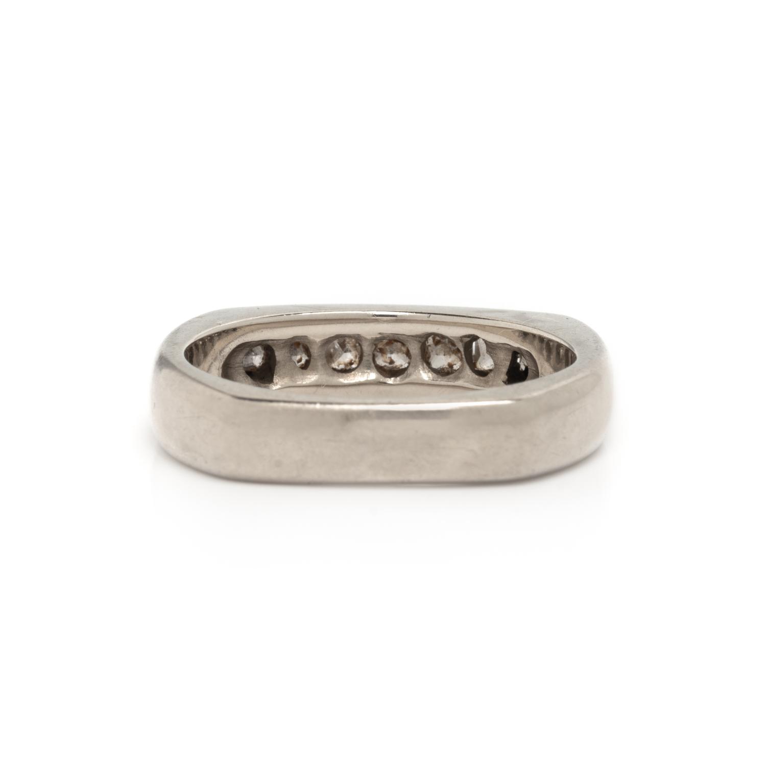 WHITE GOLD AND DIAMOND BAND