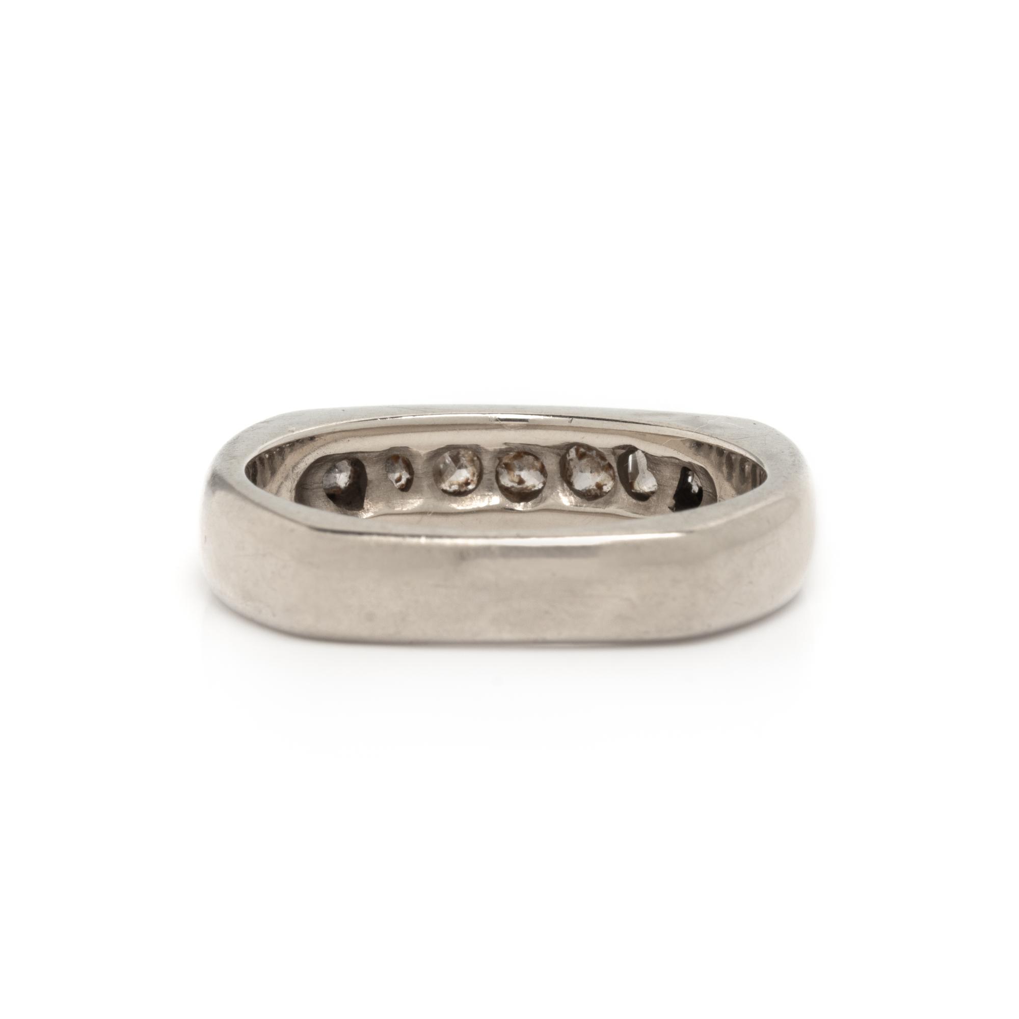 WHITE GOLD AND DIAMOND BAND