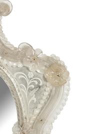 A Venetian Etched Glass Mirror