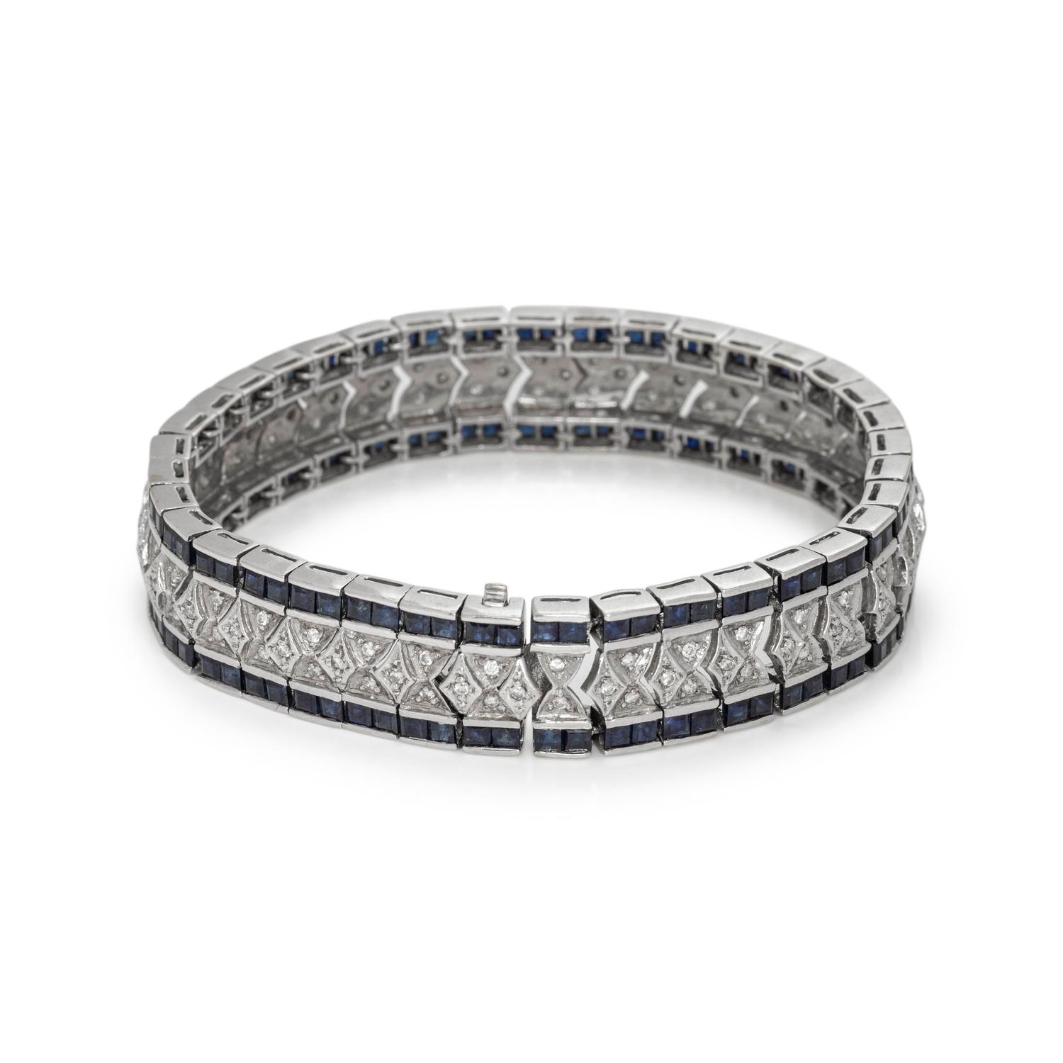 SAPPHIRE AND DIAMOND BRACELET