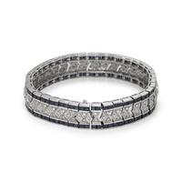 SAPPHIRE AND DIAMOND BRACELET