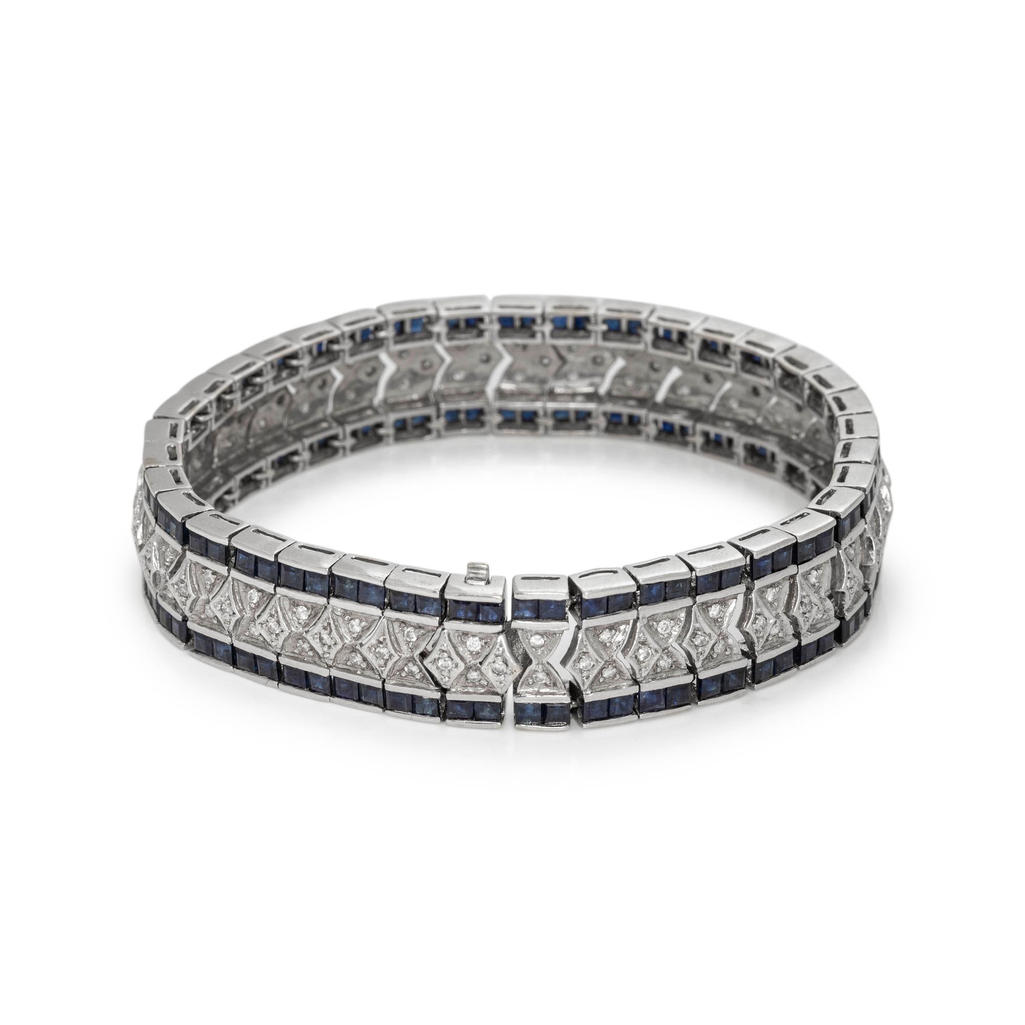 SAPPHIRE AND DIAMOND BRACELET