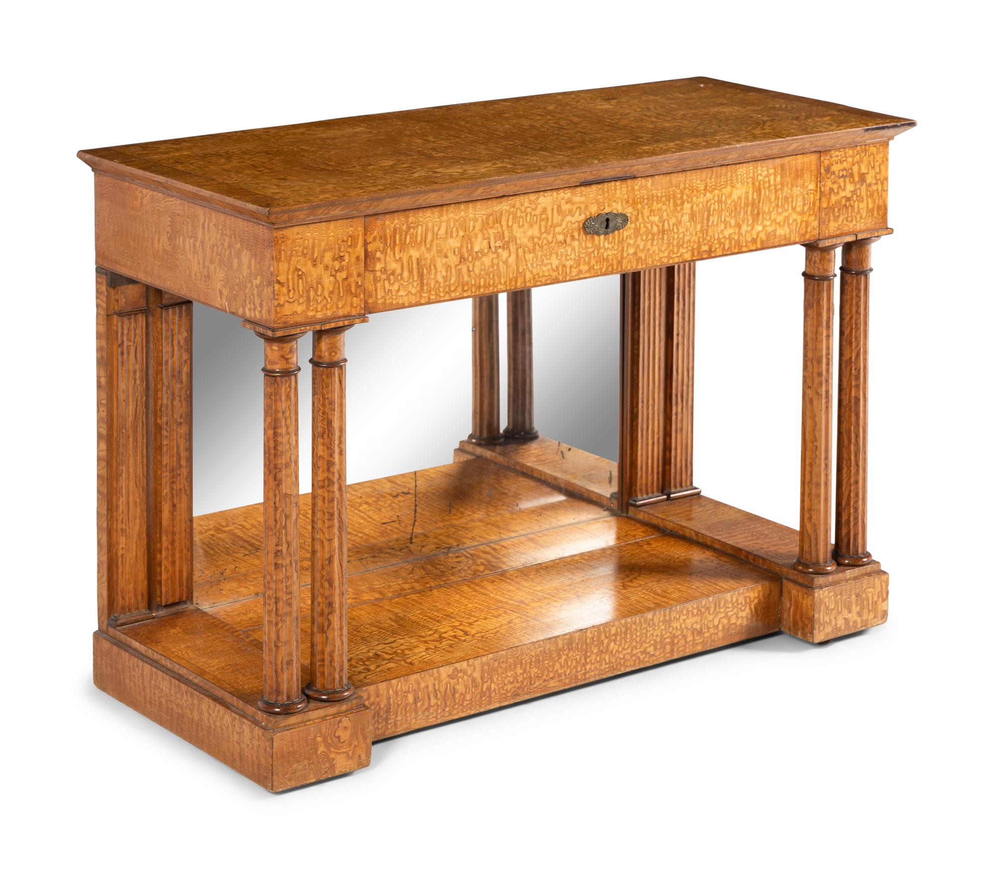 A Continental Maple Console Desserte