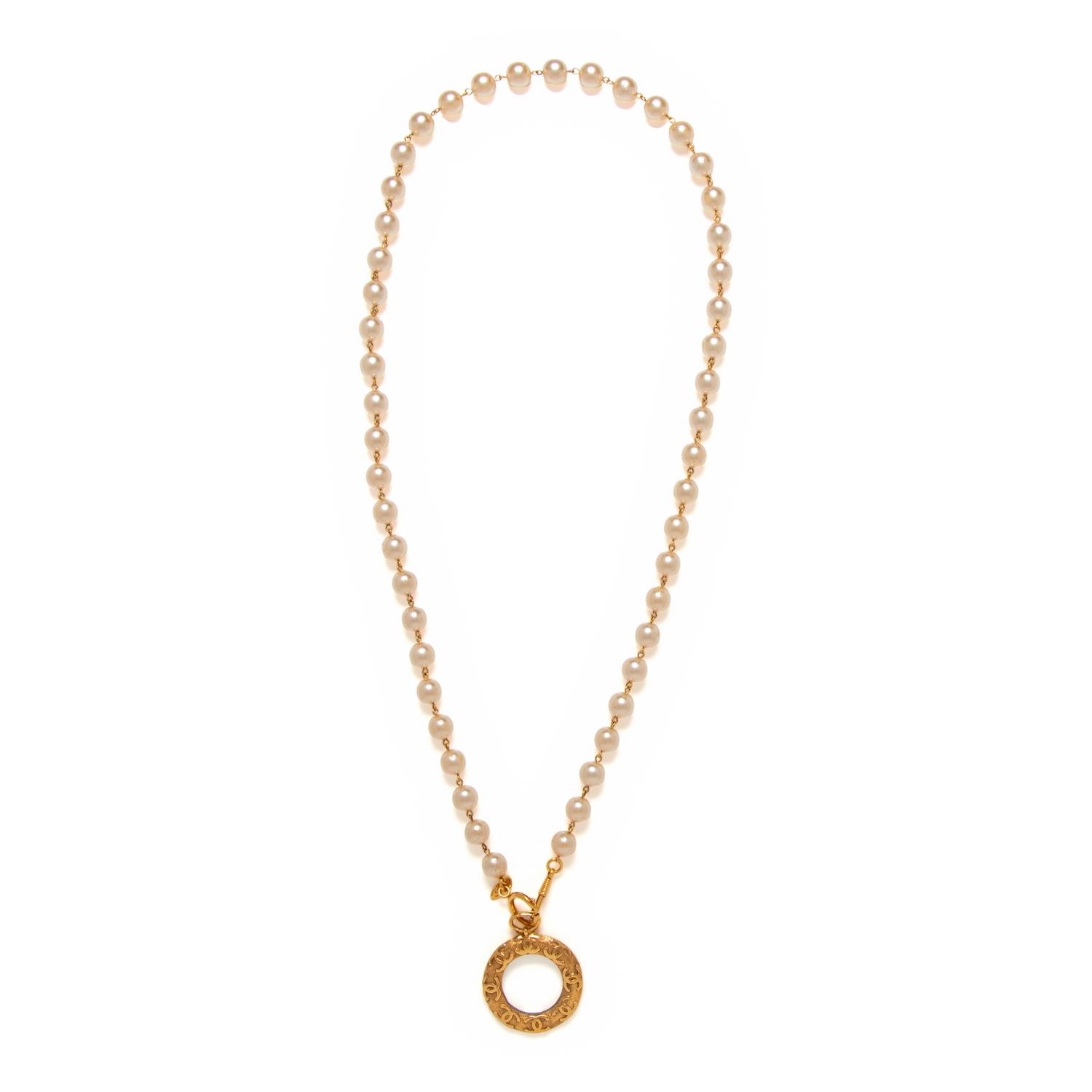Chanel, Magnifying Glass Pendant Necklace