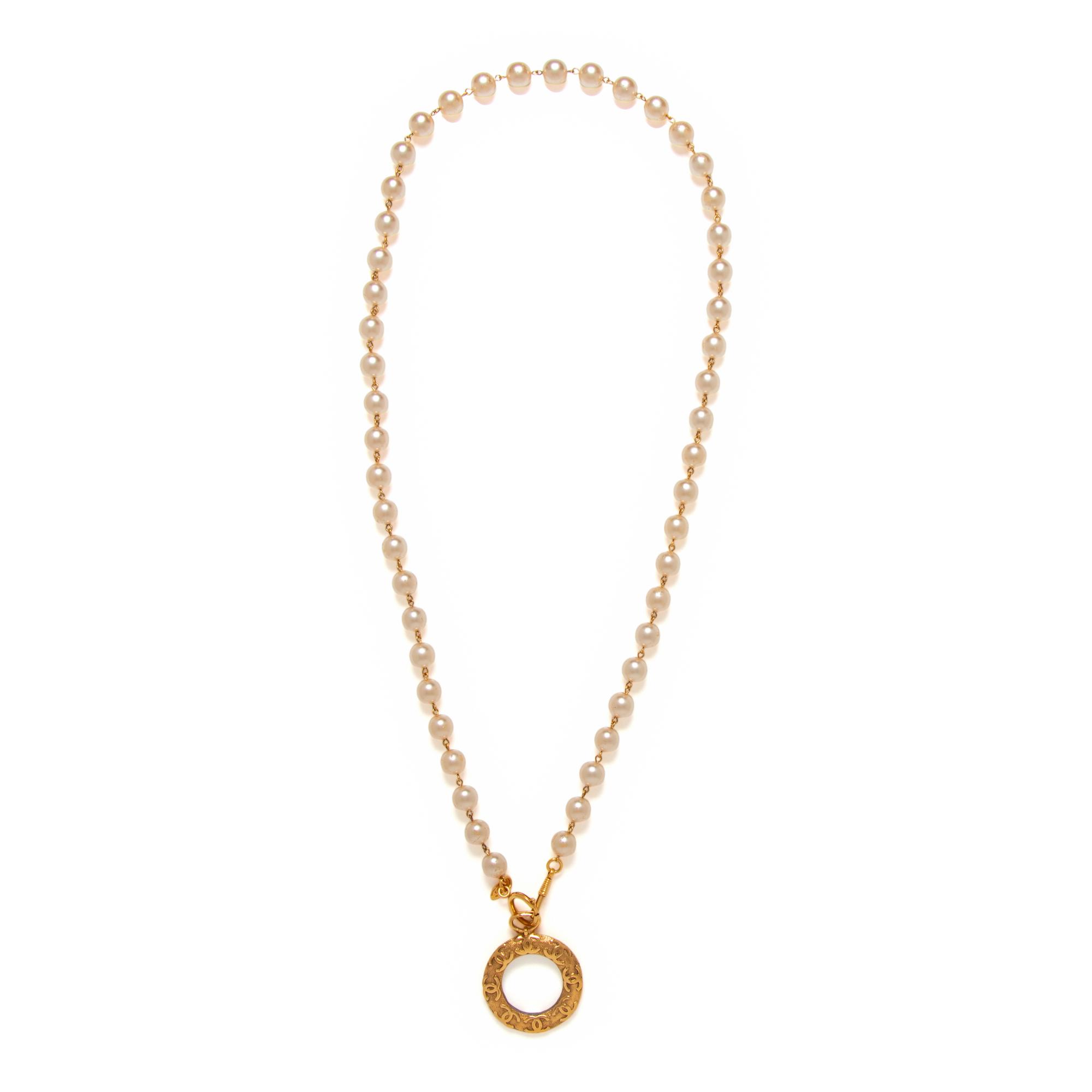 Chanel, Magnifying Glass Pendant Necklace