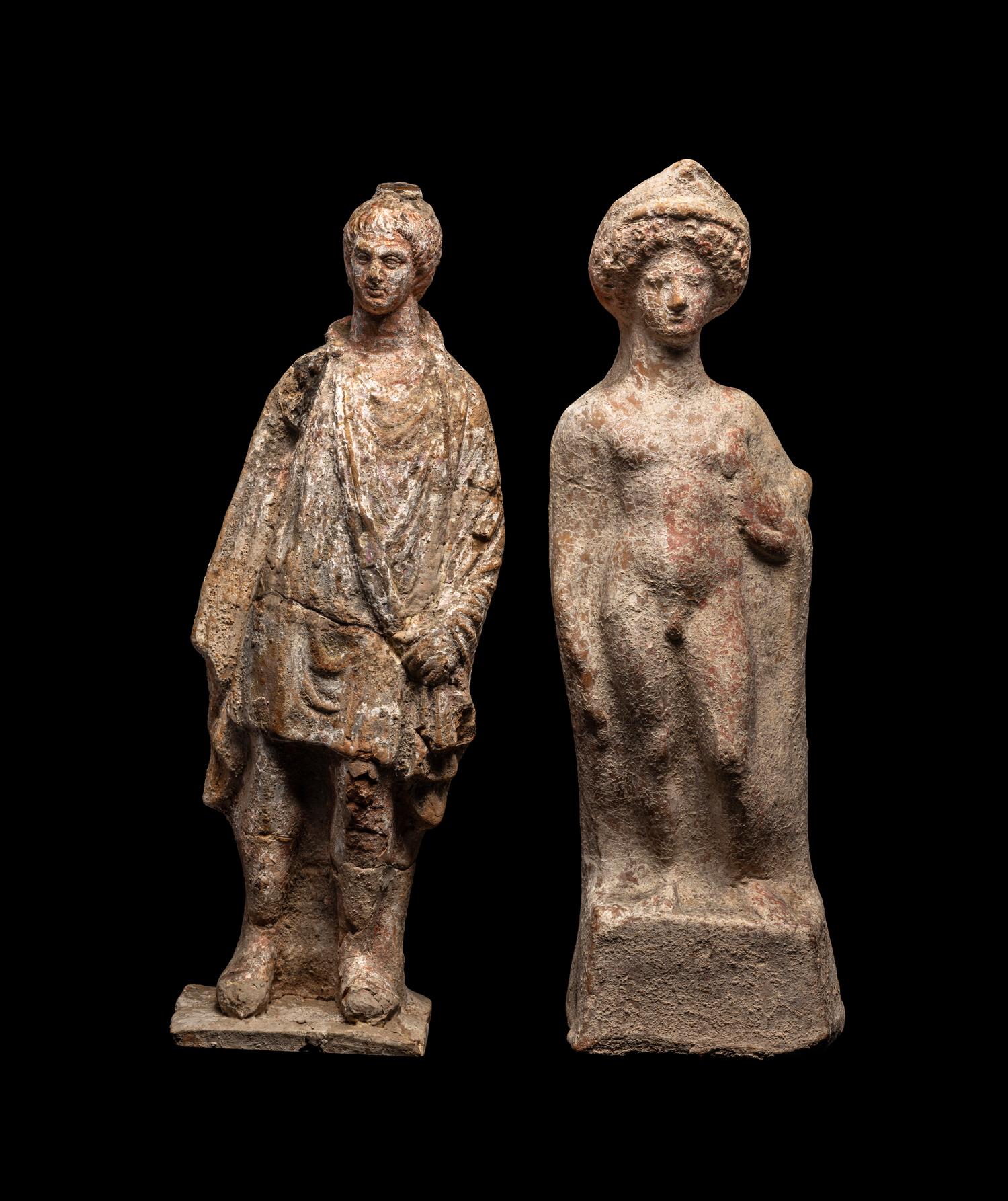 Two Boeotian Terracotta Figures