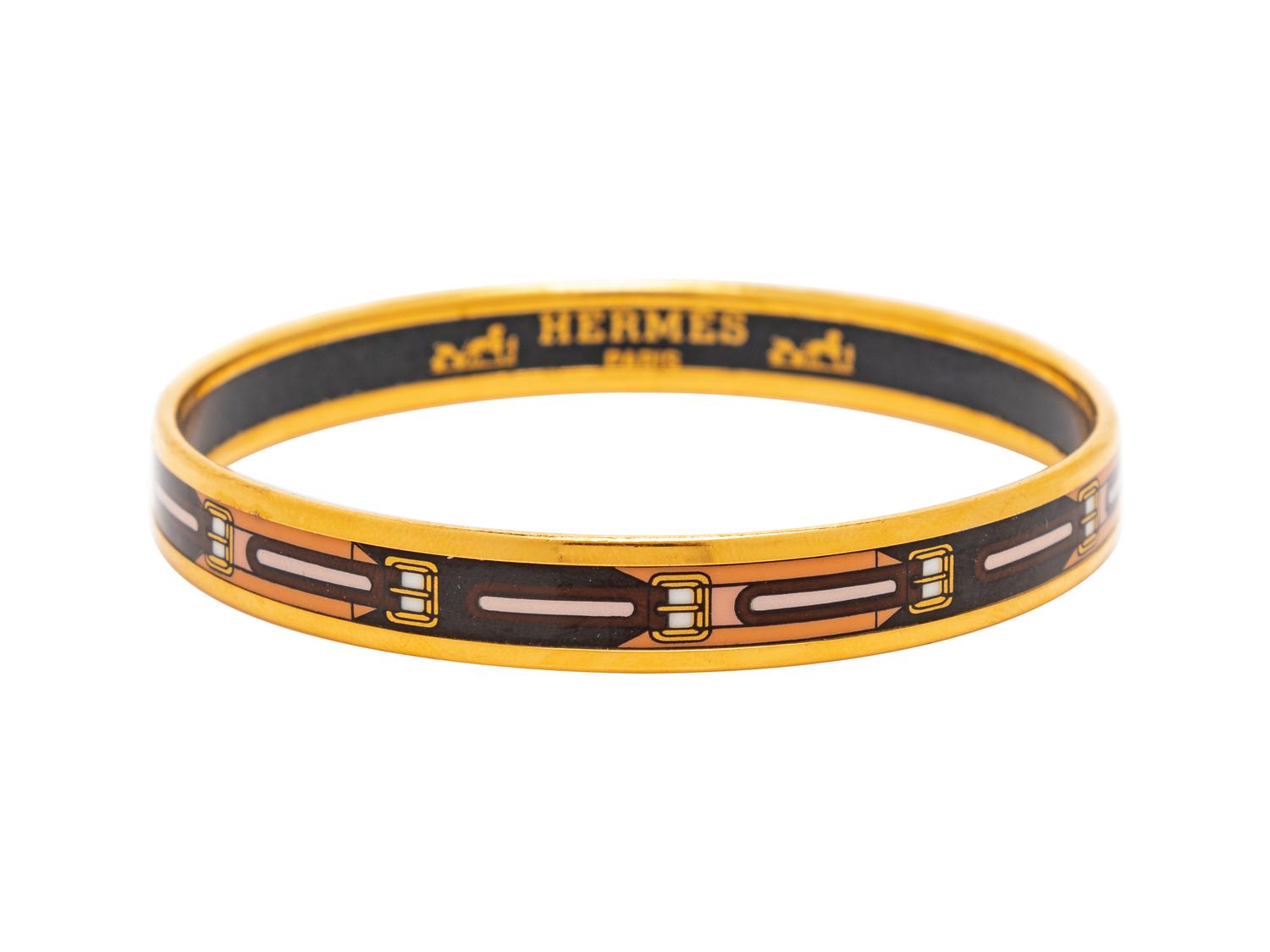 An Hermes Narrow Enameled Bracelet,