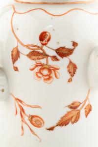 A Chinese Export Porcelain Teapot and Chocolate Pot