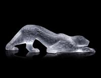 A Lalique Zeila Panther Sculpture