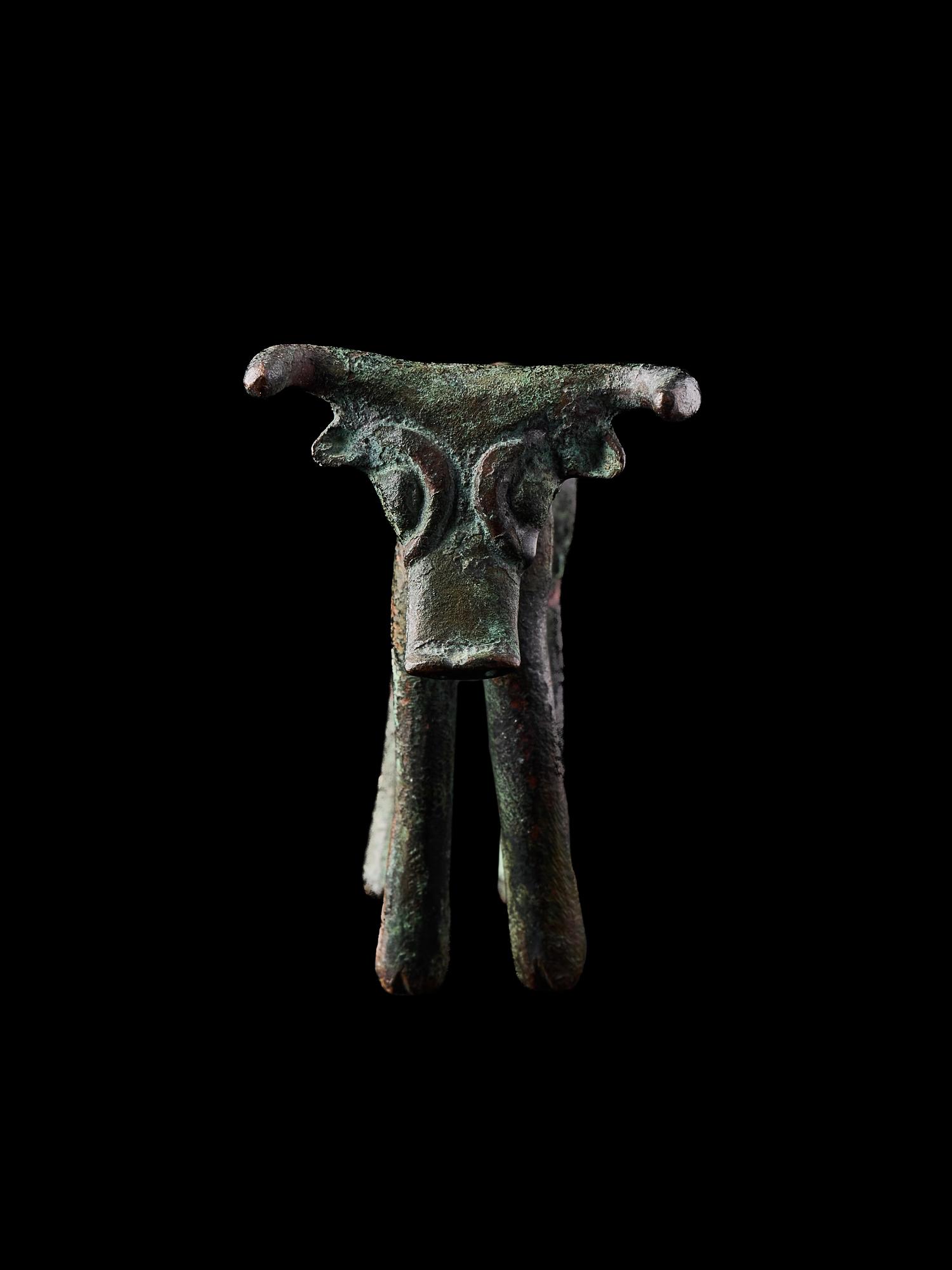 A Syro-Hittite Bronze Votive Bull