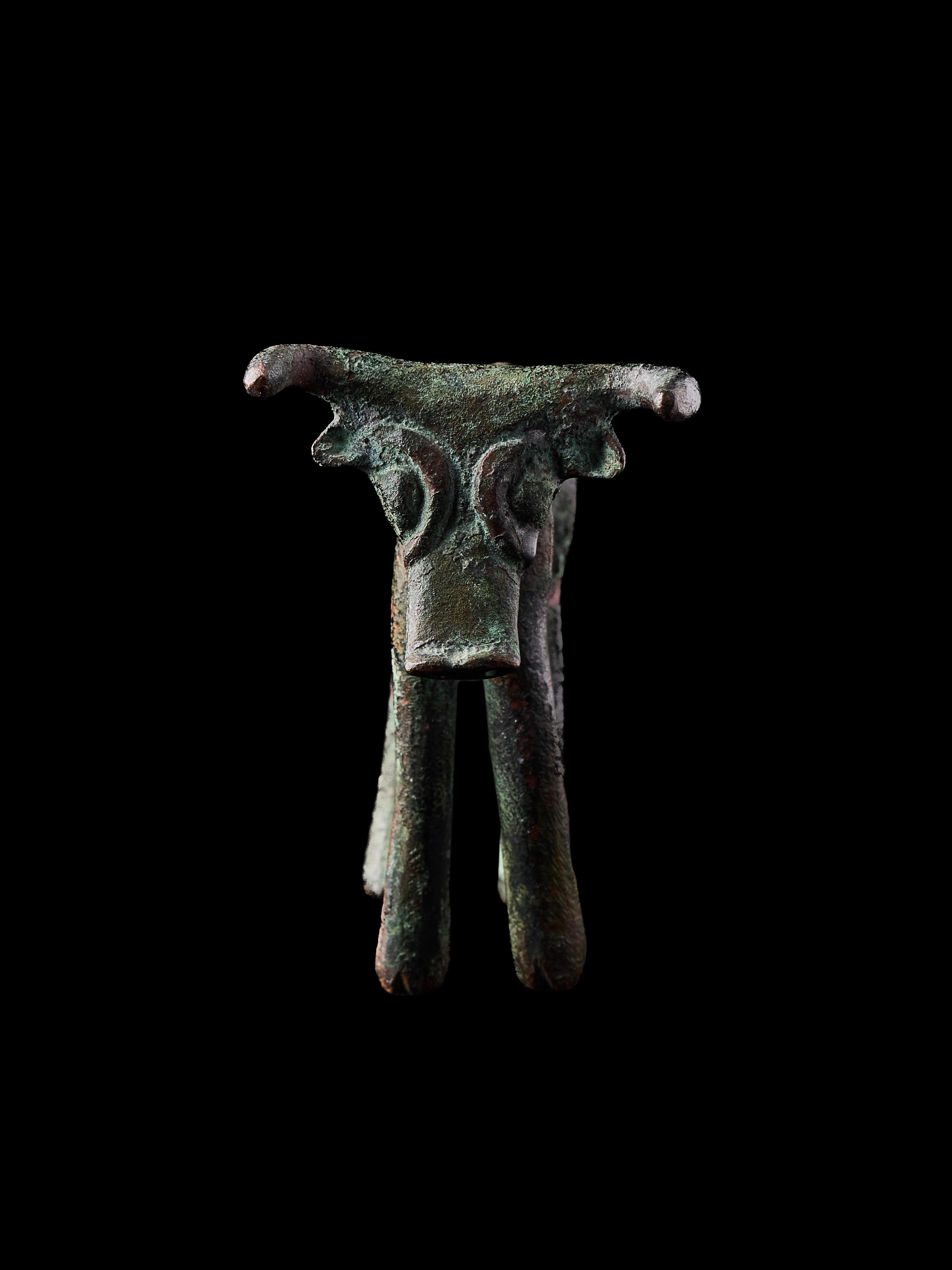 A Syro-Hittite Bronze Votive Bull