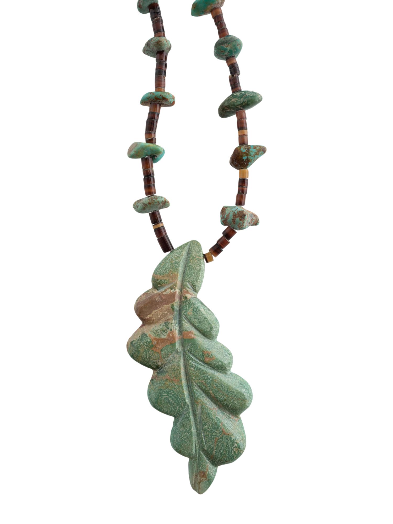 Southwestern-style Carved Turquoise Necklaces