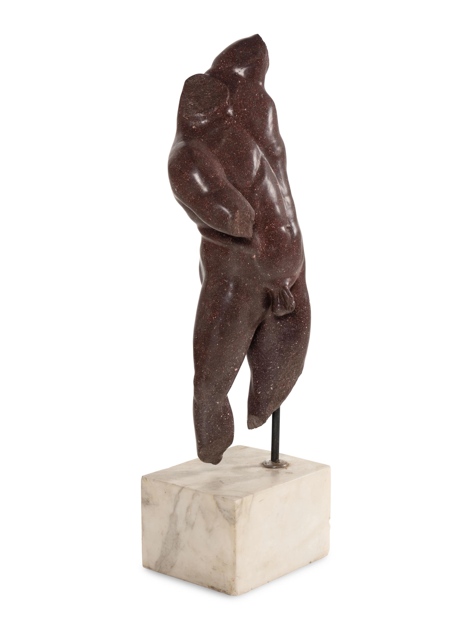 A Porphyry Torso of a Young Athlete