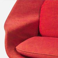 Eero Saarinen (Finnish-American, 1910-1961) "Womb" Chair and Ottoman, Knoll Associates, designed 1947-48, the present lot circa 1960s
