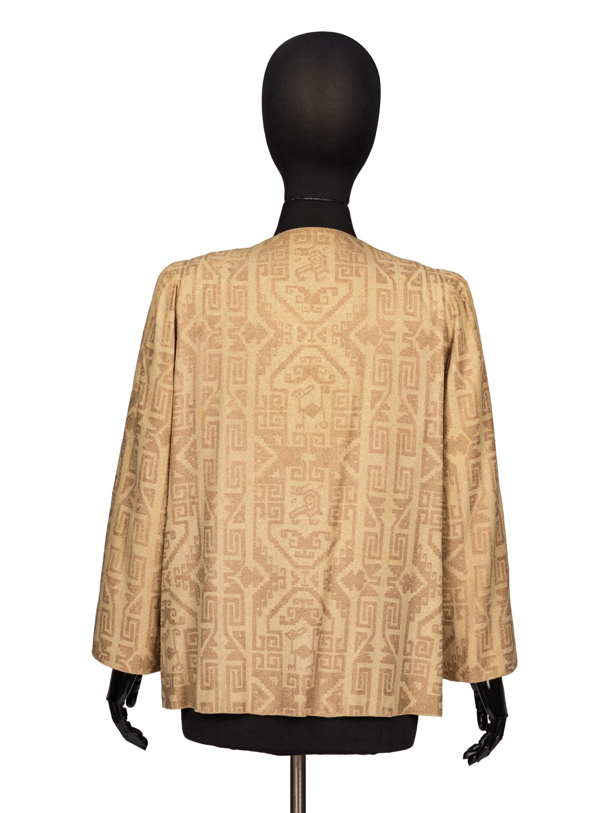 Mariano Fortuny, Stenciled Jacket, c. Late 1930's