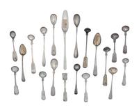 A Collection of American Silver Flatware Articles