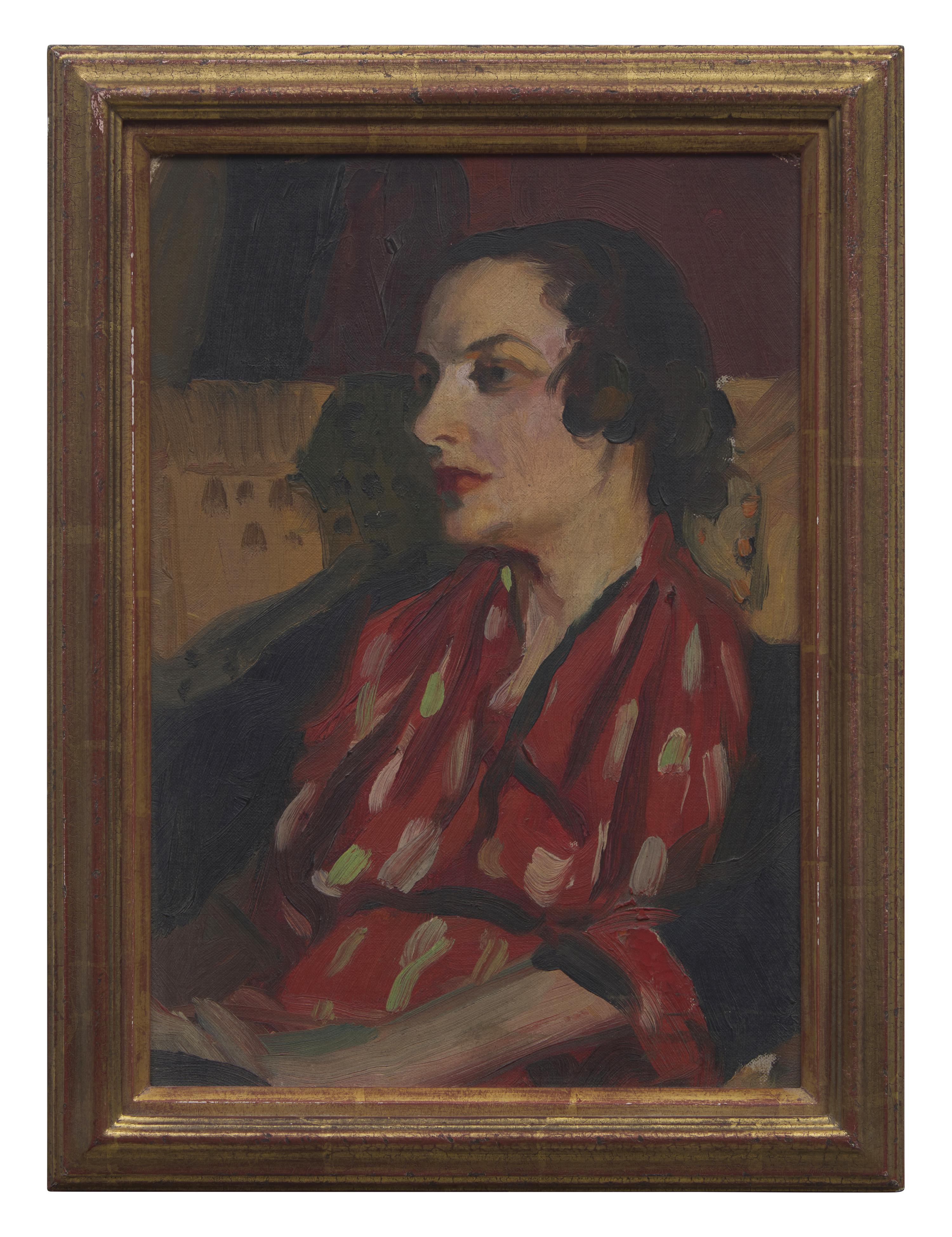 Edwin Henry (American, b. 1900) — Lady in Red
