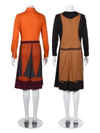 Three Roberta de Camerino Items: Two Printed Dresses and One Bag, Late 1960s
