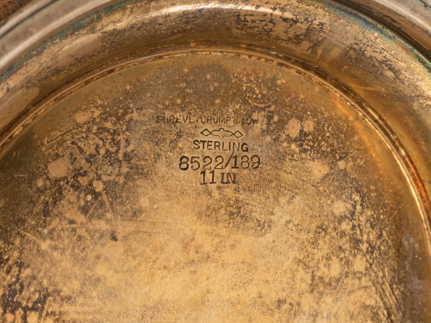 A Silver Gilt Footed Tray