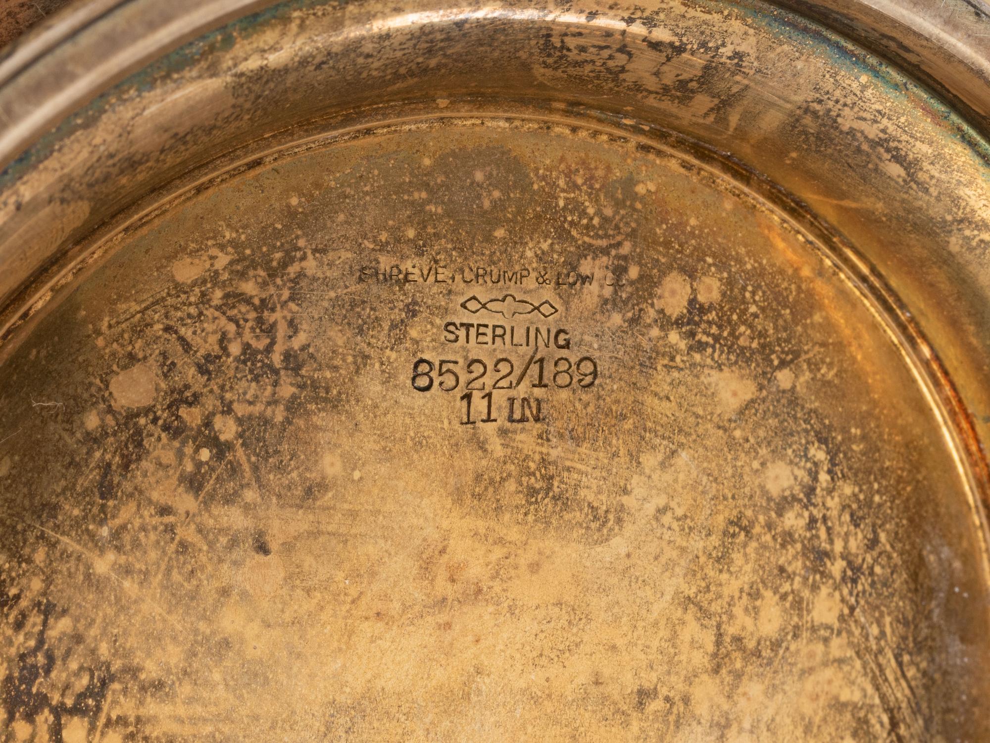A Silver Gilt Footed Tray