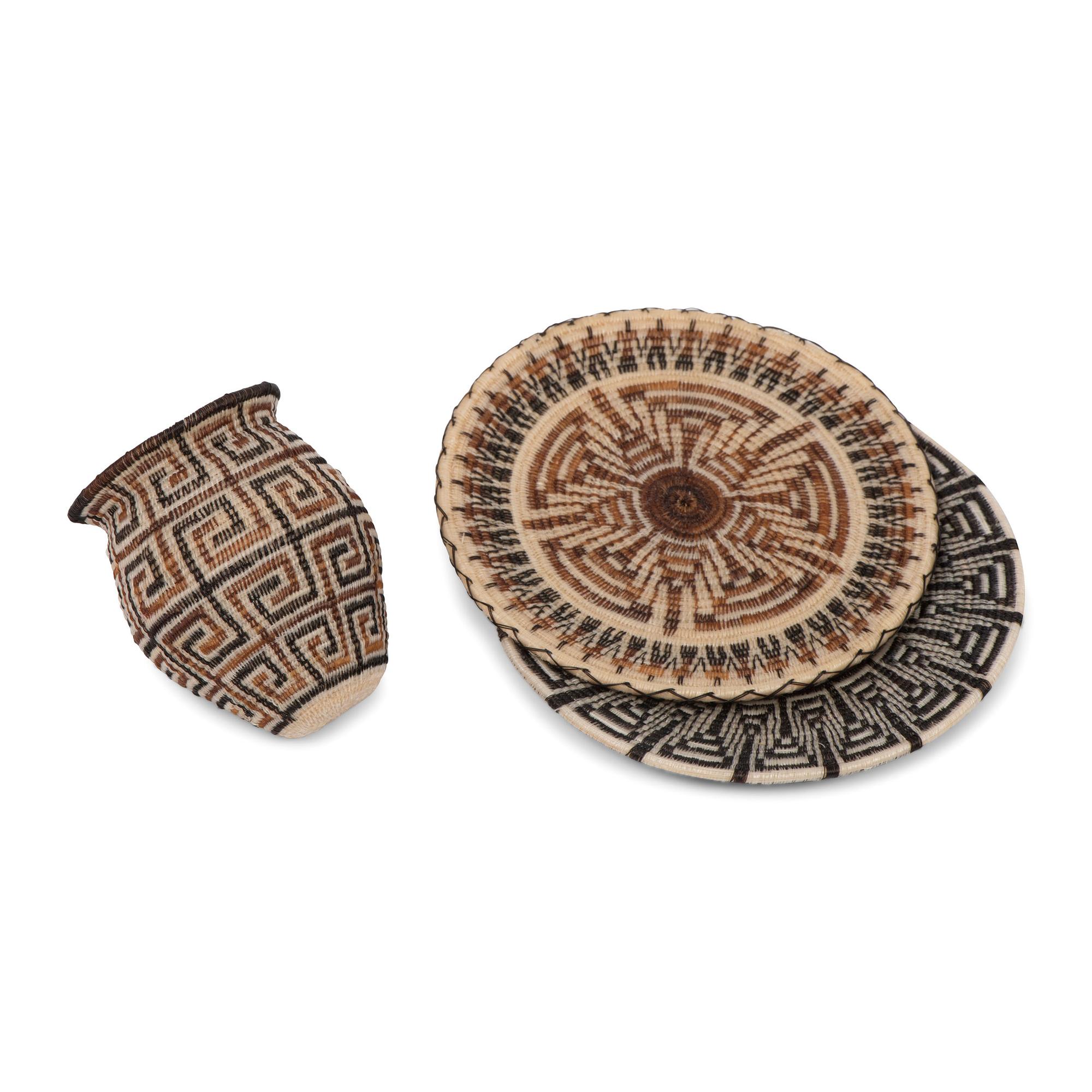 Tohono O'odham and Akimel O'odham Miniature Horsehair Baskets