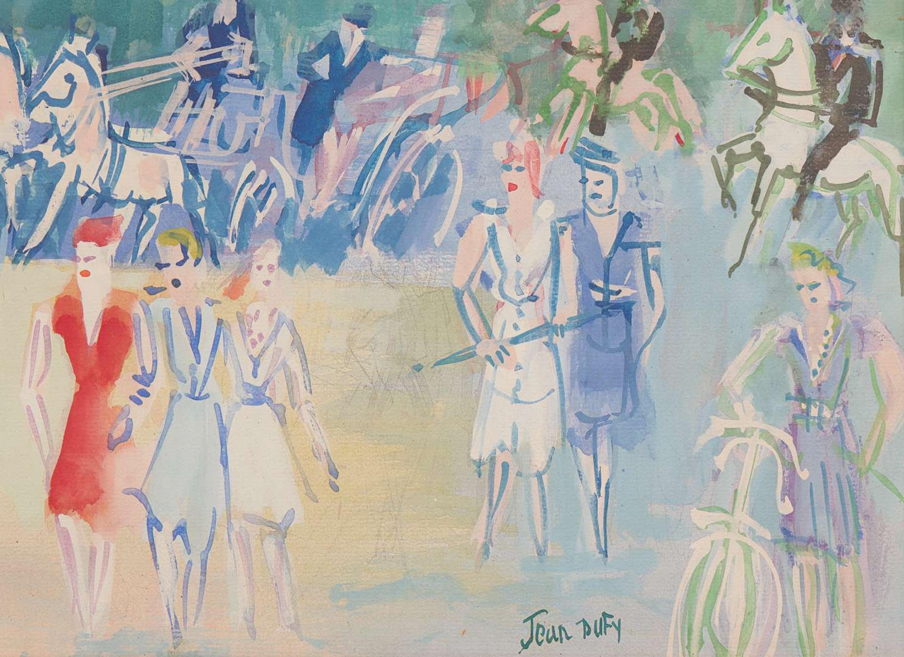 Jean Dufy (French, 1888-1964), Promenade Avenue Foch